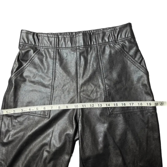 Spanx Black Faux Leather Jogger Pants - Picture 5 of 7